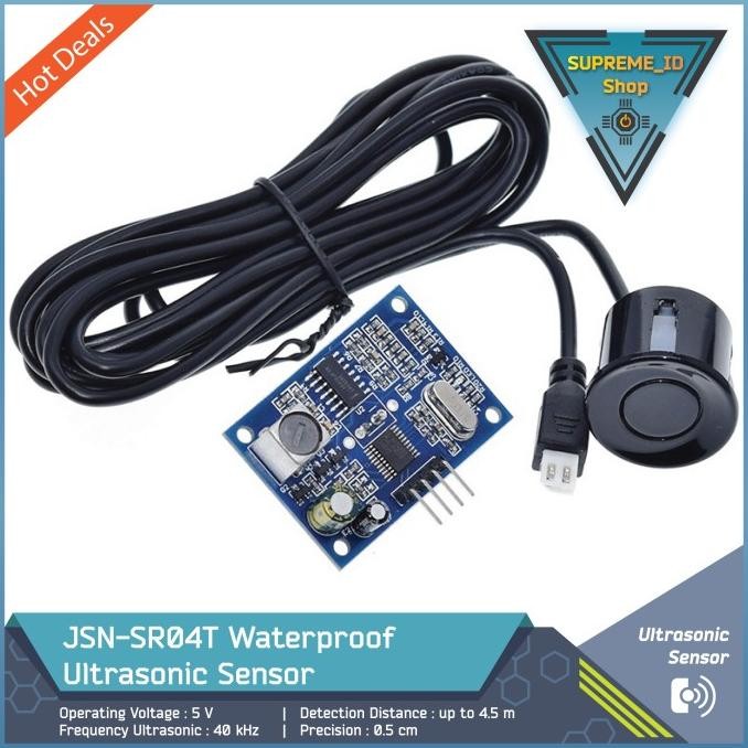 Jual Jsn-Sr04T Waterproof Long Range Ultrasonic Proximity Sensor Module ...