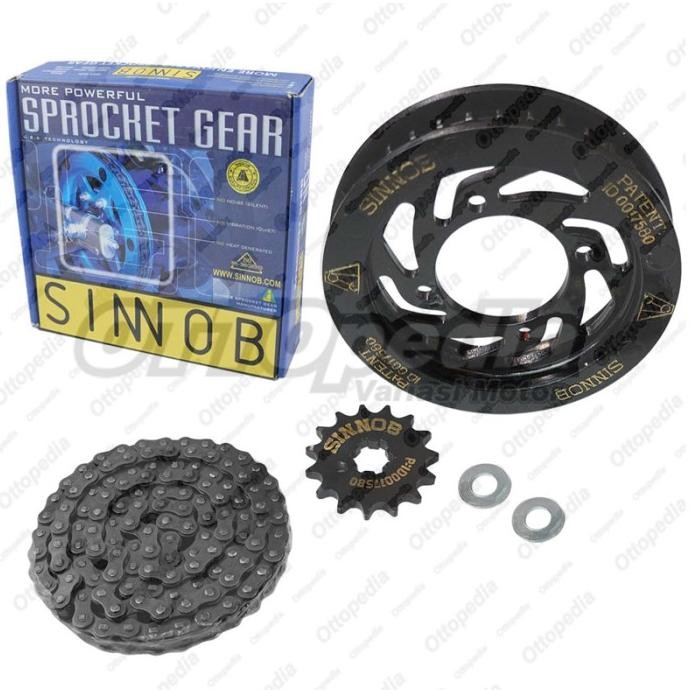 Jual TERMURAH - Gear Set Rantai Motor / Chain Kit Sinnob Jupiter Mx 135 ...