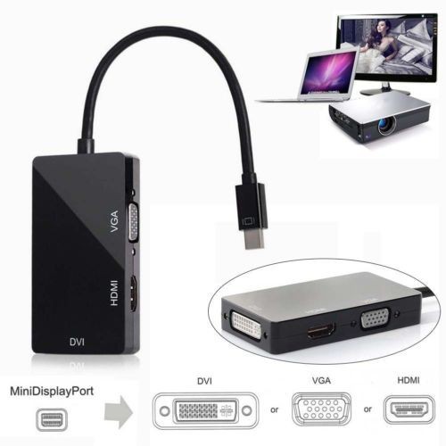 Jual BEBAS ONGKIR - Thunderbolt Mini Display Port To HDMI VGA DVI ...