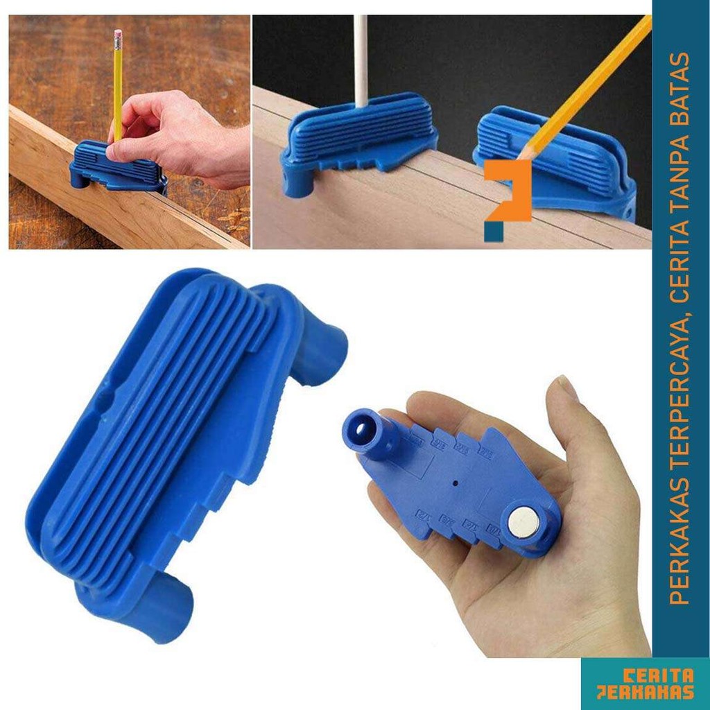 Center Finder Scribe Tool - Offset Hole Locator For Woodworking & Carpentry