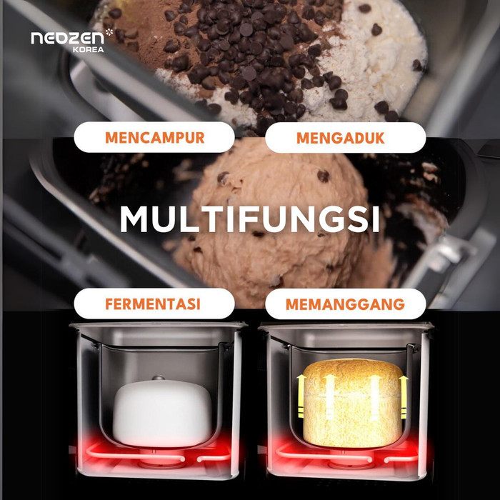 Jual Neozen Bread Master Chrome / Mesin Pembuat Roti Otomatis | Shopee ...
