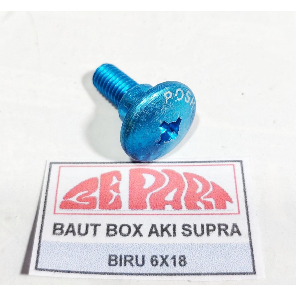 Jual Baut Bok Box aki Supra BIRU baud Bodi accu Limited Item Barang ...
