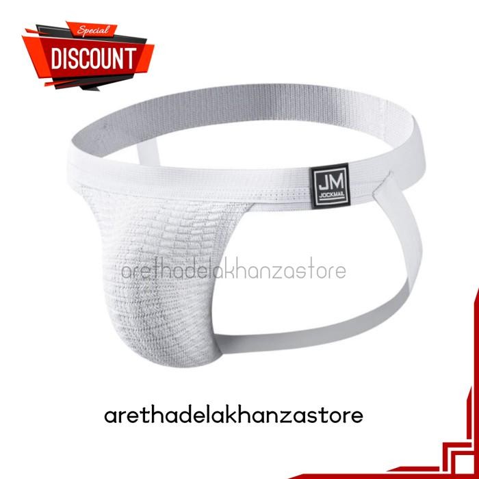 Jockstrap Uomo JOCKMAIL &ndash; Grigio, In Cotone Con Elastico, Perfetto Per Palestra