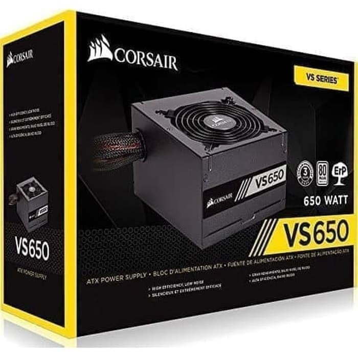 Jual BEBAS ONGKIR - POWER SUPPLY CORSAIR VS Series VS650 650 Watt 80 ...