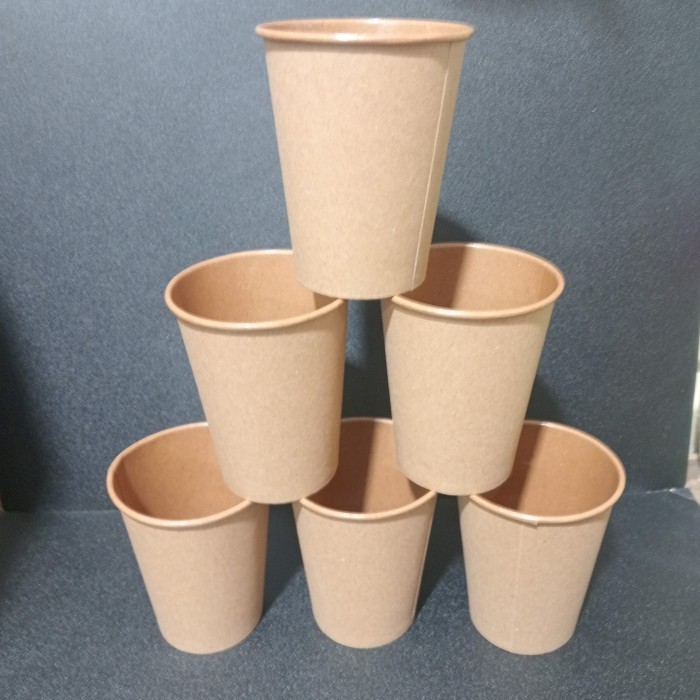 Jual PAPER CUP HOT KRAFT UKURAN 8 OZ (ISI 50 PCS) | Shopee Indonesia