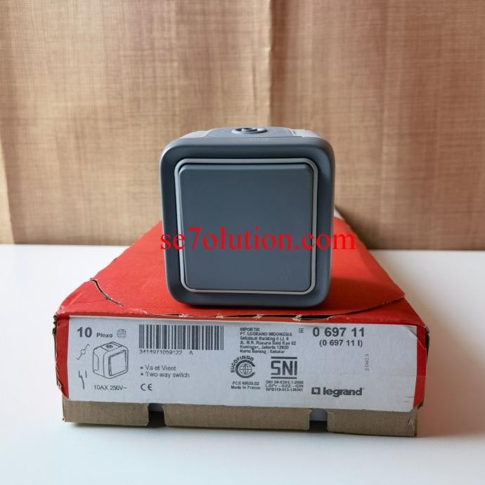 Jual sale! legrand saklar switch engkel outbow 10a grey (lg-69711 ...