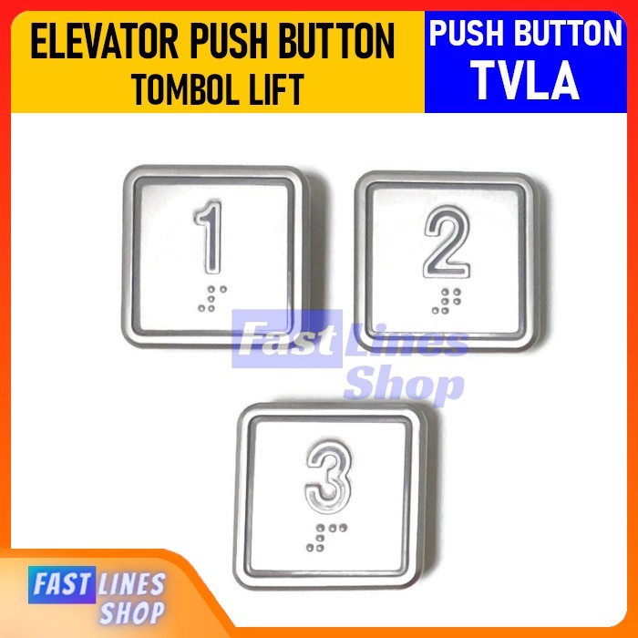 Jual Push Button Tombol Lift Tvla Braille Elevator Spare Part Lift ...