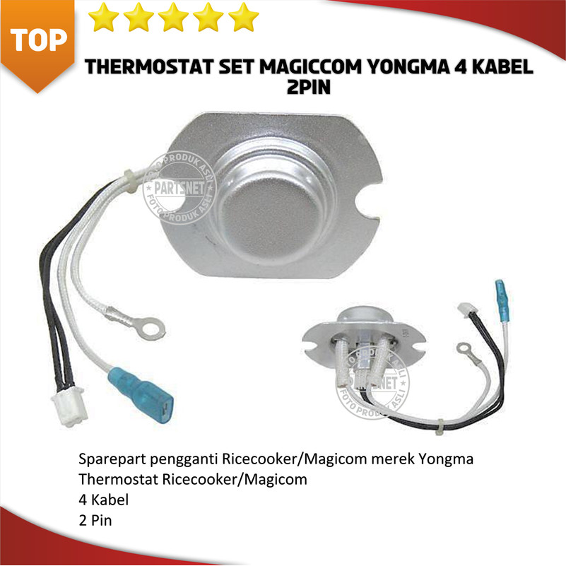Jual Thermostat Rice Cooker / Thermostat Set Magic Com Yongma 4 Kabel 2 ...