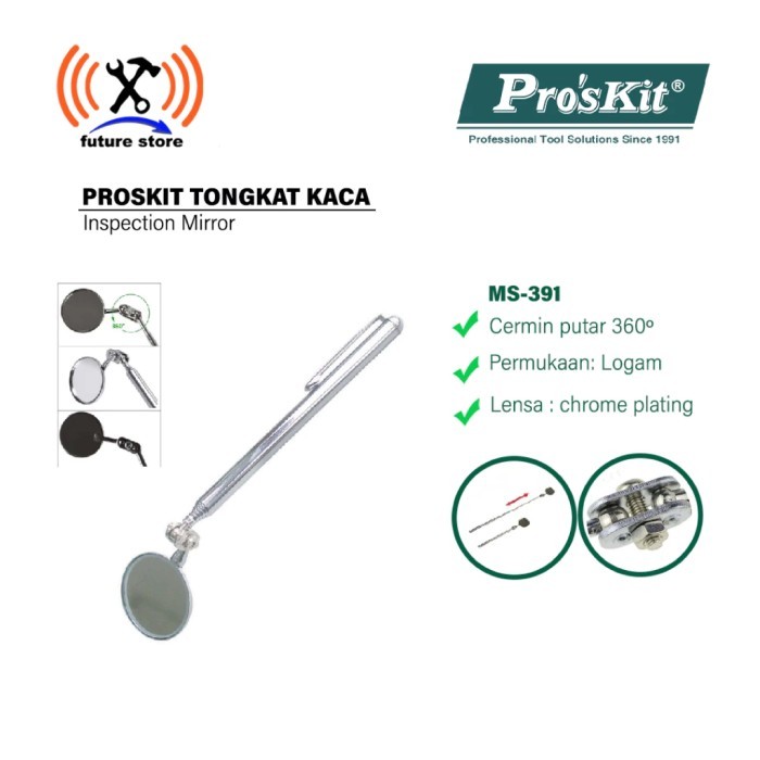 Jual Proskit Ms-391 Tongkat Kaca - Inspection Mirror Original | Shopee ...
