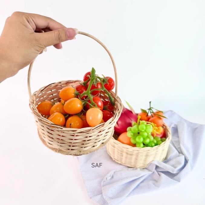 Jual keranjang jumbo rotan hampers / wadah parcel / props foto SAF ...