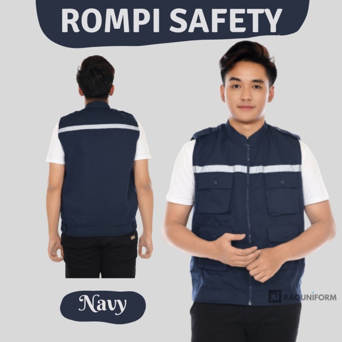 Jual Rompi Safety/Rompi Kerja Proyek/Rompi Custom Bordir/Rompi ...