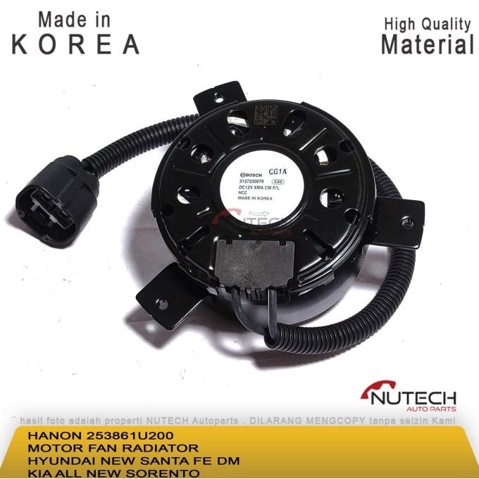 Jual MOTOR FAN RADIATOR HYUNDAI NEW SANTA FE SANTAFE DM KIA ALL NEW ...