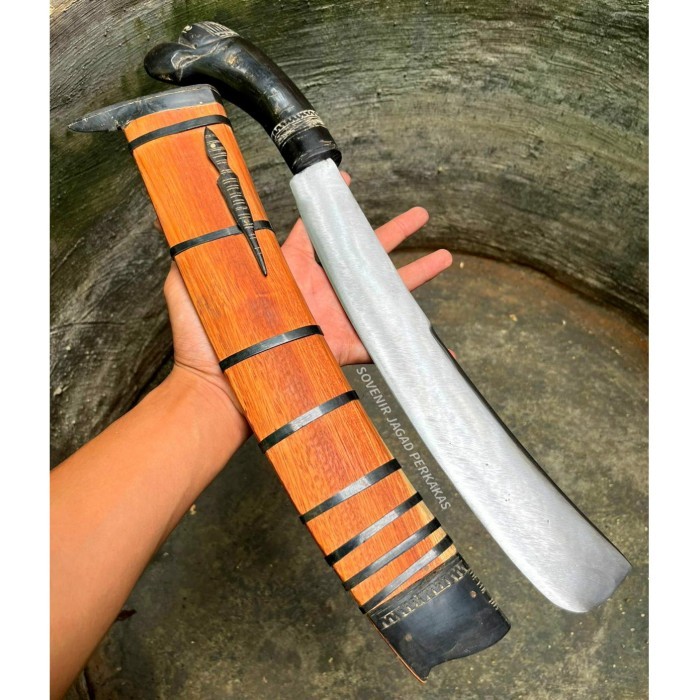 Jual Golok Galonggong Tanduk Asli Baja Per Super Serbaguna Kampung ...