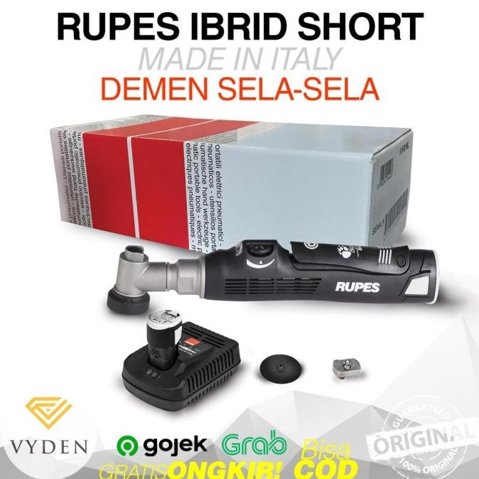 Jual !!!!!!] RUPES NANO IBRID SHORT NECK KIT Spot Polisher Rotary Dual ...