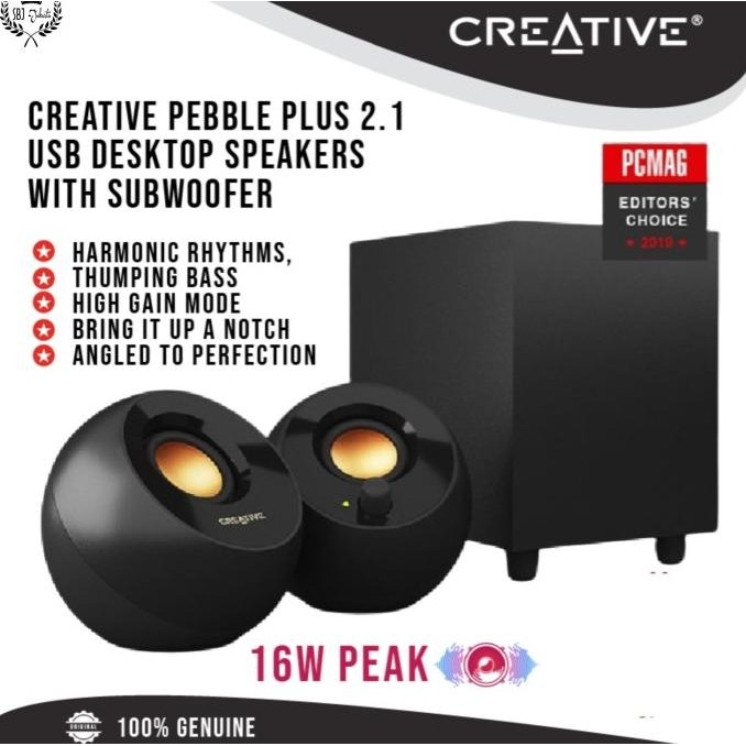 Jual HARGA DISC - Creative Pebble Plus 2.1 USB Powered Desktop Speaker ...