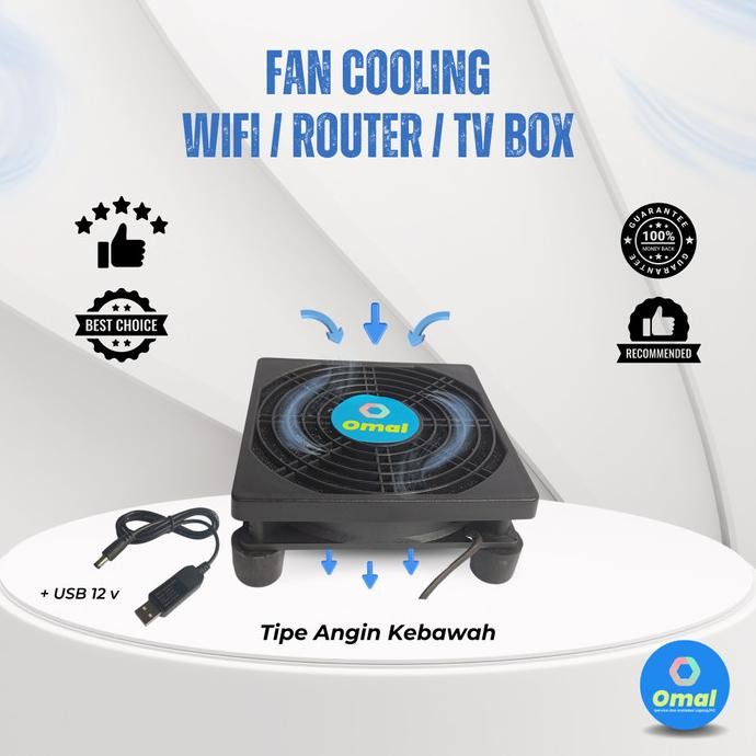 Jual Fan Cooling Wifi Router Tv Box Kipas Pendingin Usb Adaptor 12V Dc ...