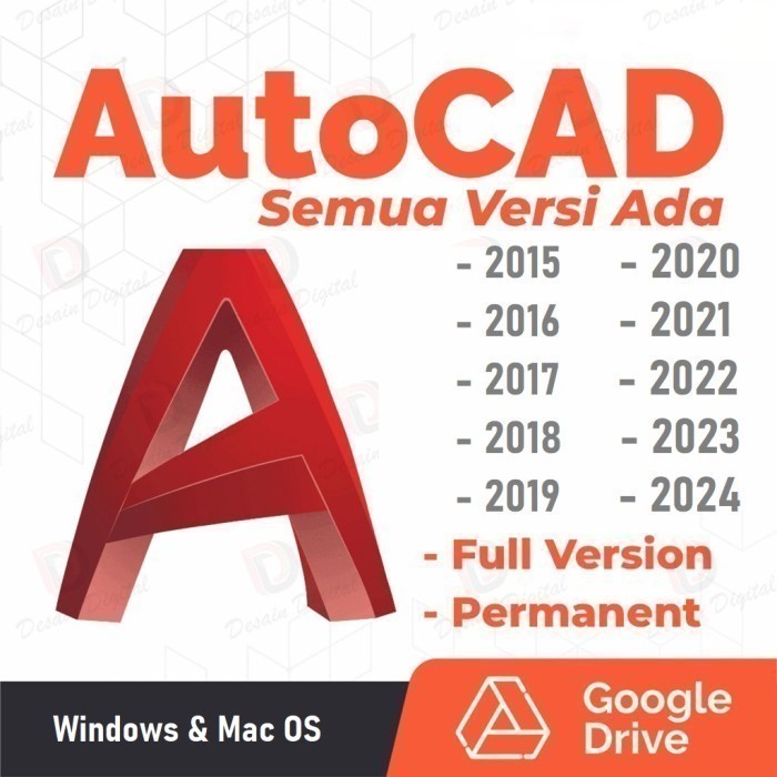 Jual (win/mac) AutoCAD 2025 2024 2023 2022 2021 2020 2019 2018 2017 ...