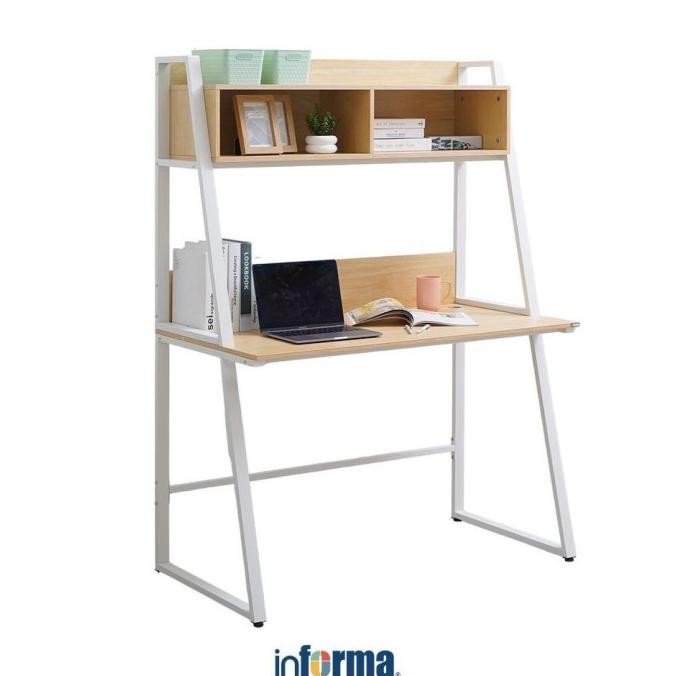 Jual Informa Gerald Meja Kantor - Cokelat Muda Office Table Furnitur ...