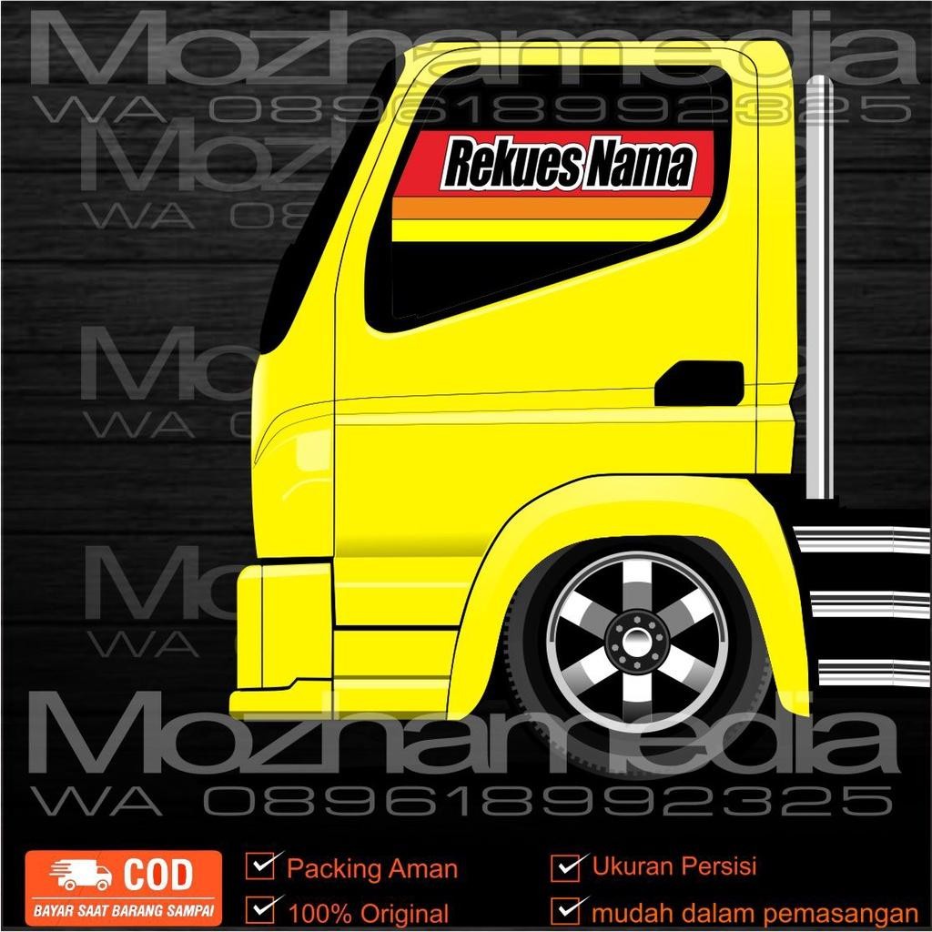 Jual Rekues Nama Sticker Kaca Samping Truck Kekinian Untuk Elf Canter ...