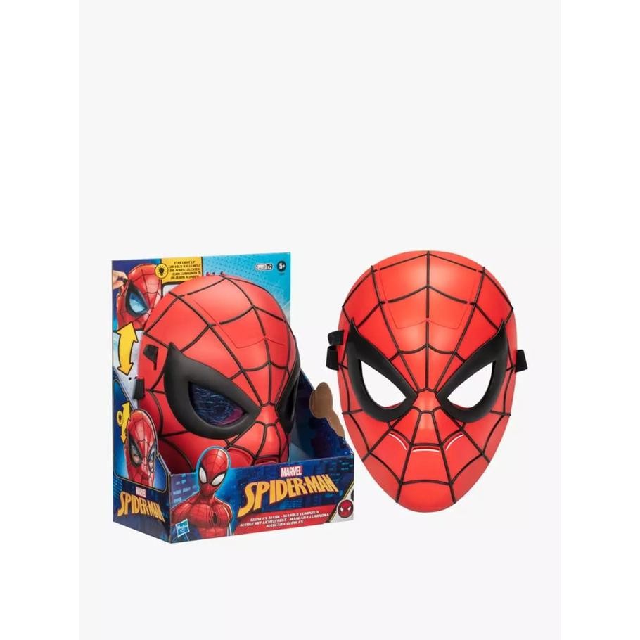 Maschera Spider-Man Con Occhi Che Brillano – Effetti Luce FX, Ispirata A No Way Home, Cinghia Regolabile, Perfetta Per Il Gioco Di Ruolo E Halloween