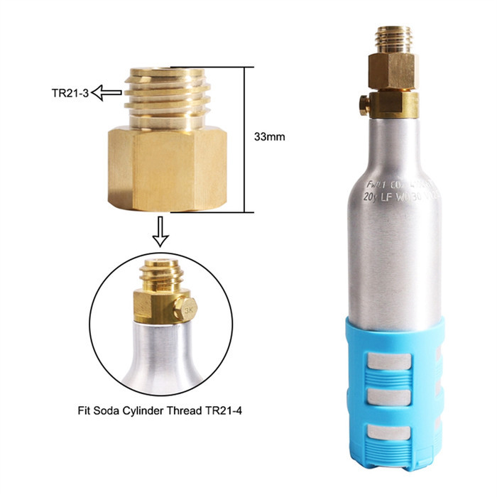 Jual CHROMEE Soda Cylinder Stream Thread Converts Adapter Match Quooker ...