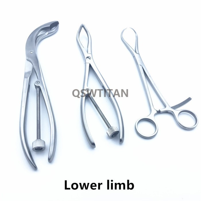 Jual 3pc/set Bone Reduction Forceps Bone holding Forceps kit ...
