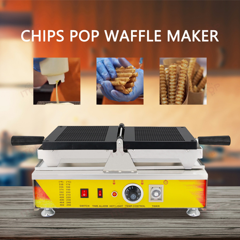 Jual ITOP WF-CP Commercial Biscuit Stick Waff Machine Chips | Shopee ...
