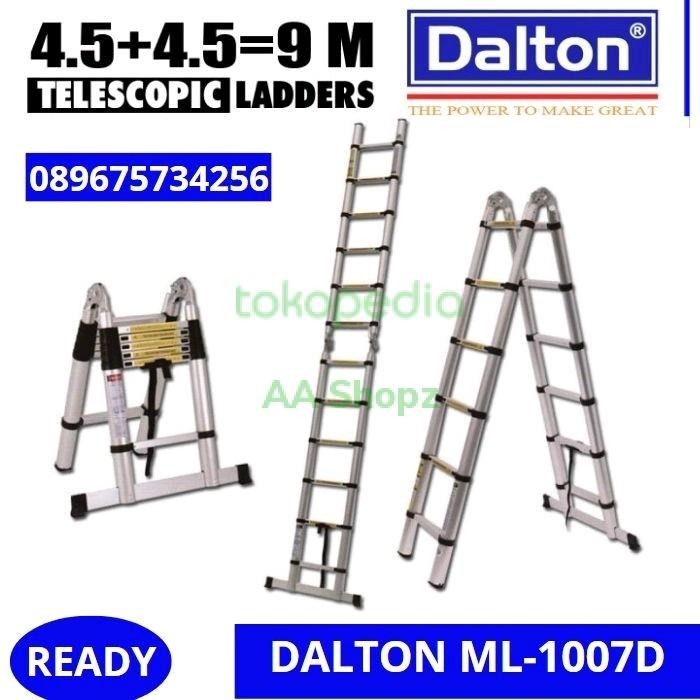 Jual DALTON TANGGA LIPAT ALUMUNIUM TELESKOPIK 9 M 4,5+4,5 Dalton ML ...