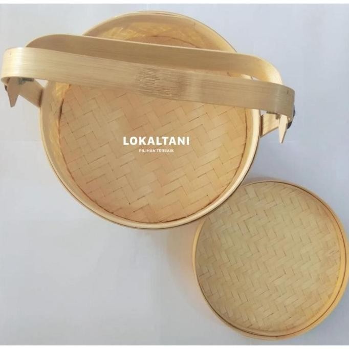 Jual |Bestseller| Hampers Bambu/Keranjang Anyaman/Anyaman rantang Bulat ...