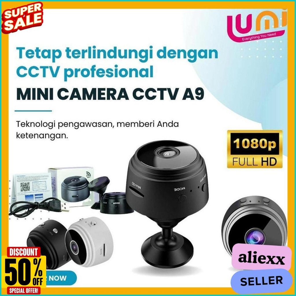 Jual Cctv Wireless A9 Mini Smart Camera Wifi Hd 1080P Micro V380 Kamera ...