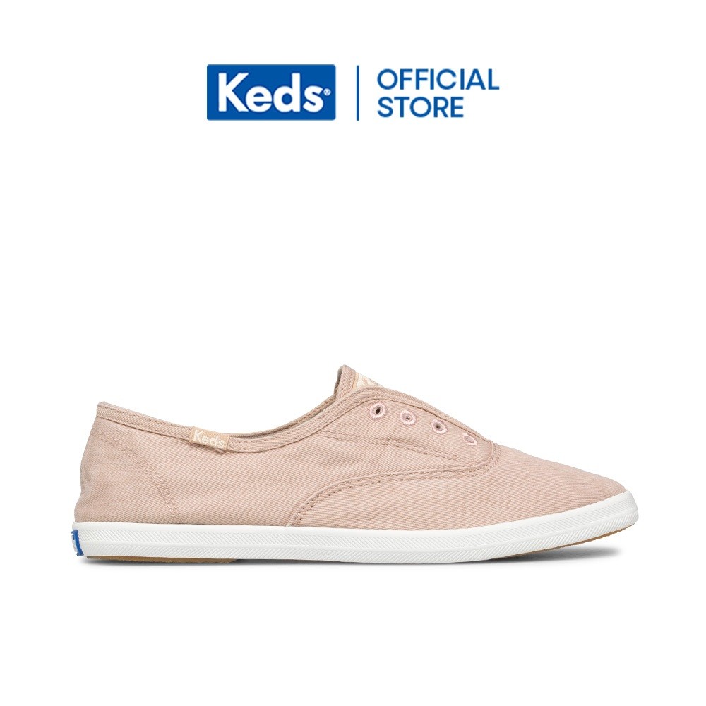 Keds Women's Chillax Washed Org Core Twill Slip-On Sneaker - Machine Washable, Lightweight, Removable Footbed