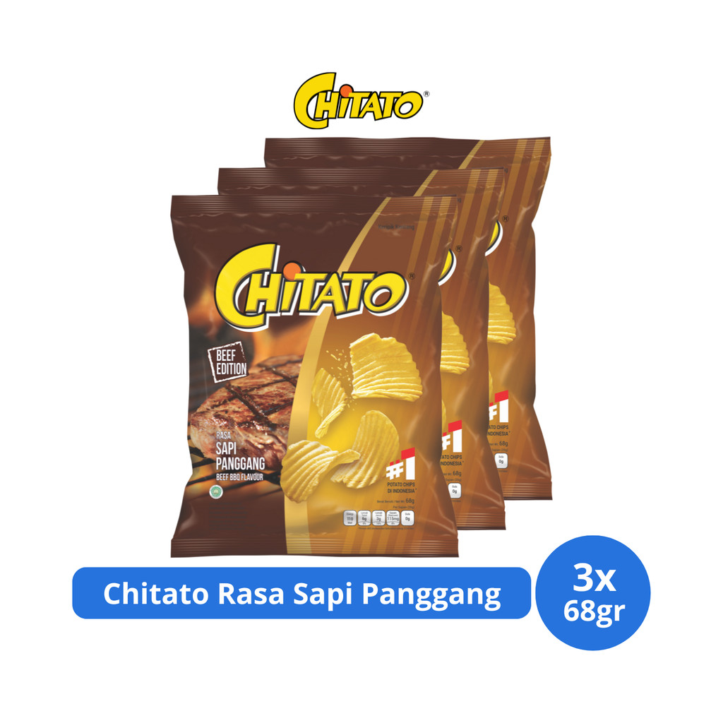 Jual Chitato Keripik Kentang Rasa Sapi Panggang 68gr x 3 pcs | Shopee ...