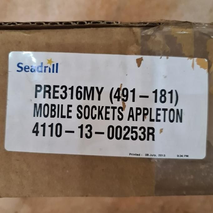 Jual [ R.A.B ] Appleton Receptacle 16A 2P+T Mobile Socket 100V 130V ...