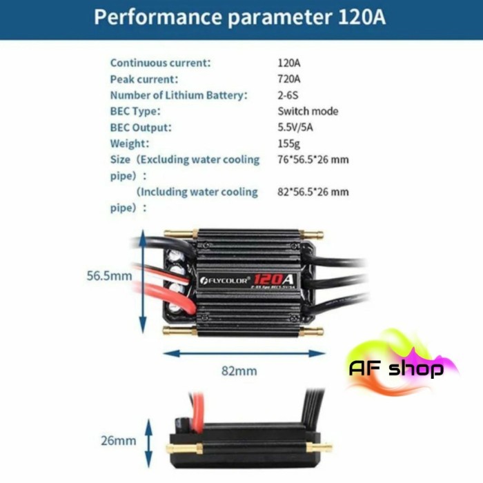 Jual Jual Flycolor A A A A A Brushless Esc Speed Controller W Progam Shopee Indonesia