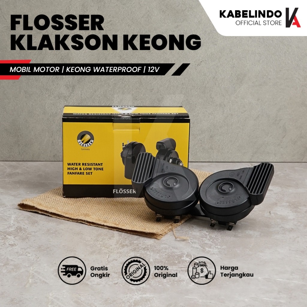 Jual FLOSSER (FER) WATERPROOF KLAKSON BMW KEONG MOBIL MOTOR TAHAN AIR