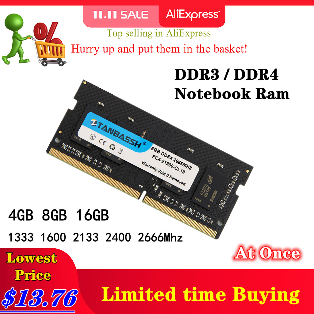 Jual New Tanbassh Ram Ddr4 Ddr3 8Gb 4Gb 16Gb 2133 2400 2666Mhz | Shopee ...