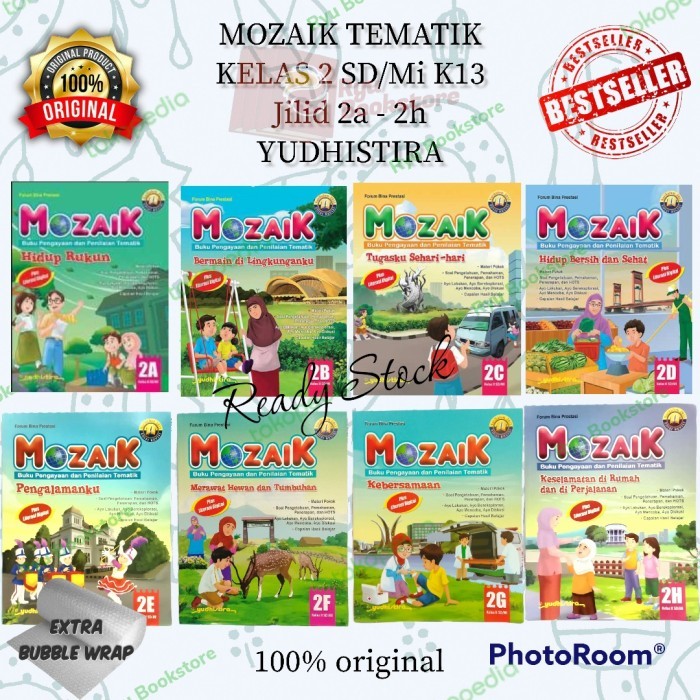 Jual Buku MOZAIK Tematik Kelas 2 SD K13 Jilid 2a - 2h Yudhistira ...