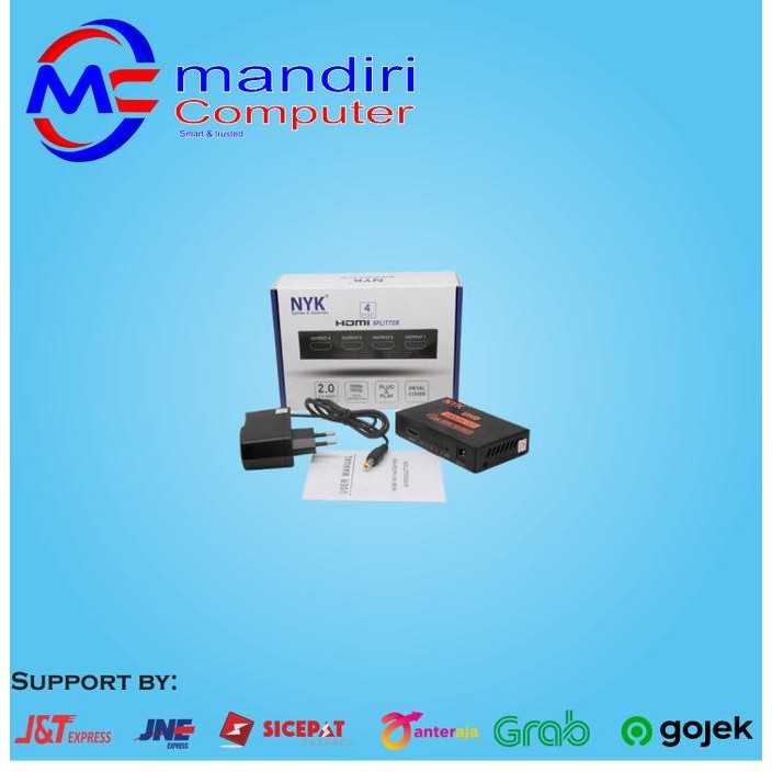 Jual HARGA DISC - HDMI Splitter 4 Port - Spliter HDMi 1-4 Port NYK High ...