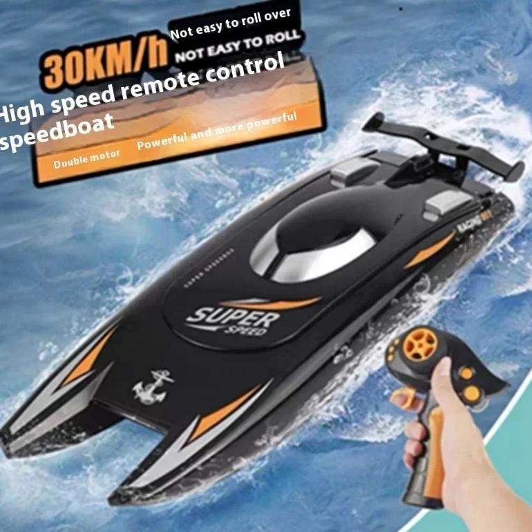 Jual 2.4G DUAL MOTOR RC SPEEDBOAT 30KM/H HIGH-SPEED RACING BOAT ...