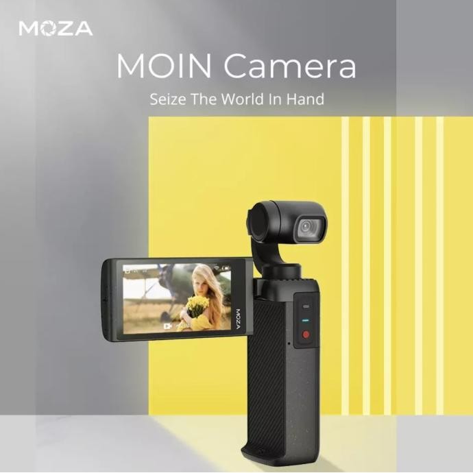 Jual NEW Moza Moin Pocket 3-Axis Motorized Handheld Gimbal Stabilizer ...