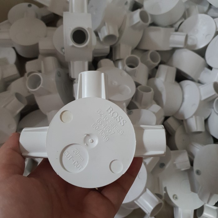 Jual HARGA DISC - Tdus 20 mm T dus Boss 3/4 cabang 3 pipa listrik cbg ...