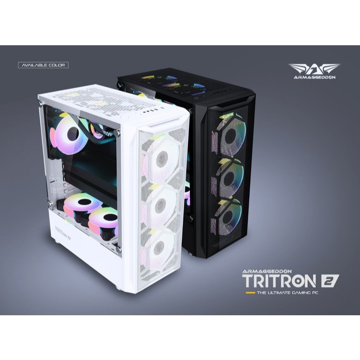 Jual Armaggeddon Casing Pc Gaming Tritron 2 Atx With Argb Fan | Shopee ...