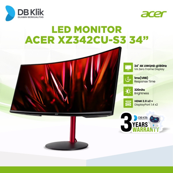 Jual ACER LED Monitor XZ342CU-S3 34