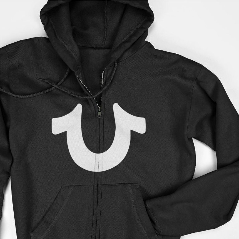 Jual Jaket Hoodie Zipper True Religion Horseshoe Logo Shopee