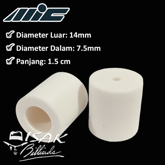 Jual HARGA DISC - MIC Fiber White 14mm - panjang 1.5cm- Cue Shaft Fiber ...