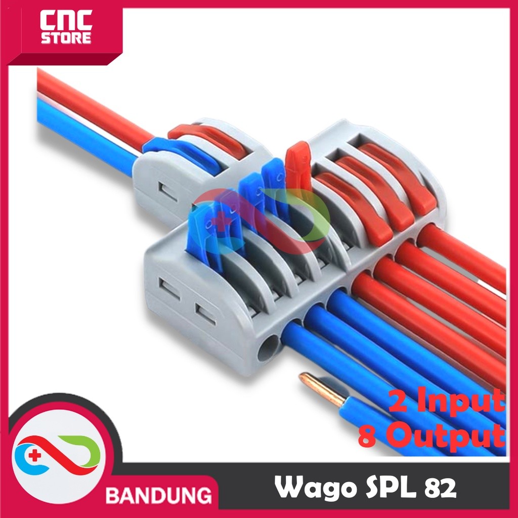Jual TERMINAL CABANG 2 TO 8 KABEL KONEKTOR SPLITTER 2-8 LT 422 WAGO SPL ...