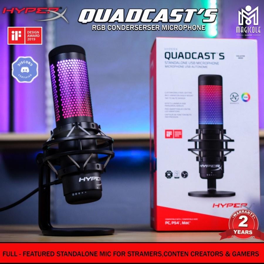 Jual Hyperx Quadcast S Rgb Usb Condenser Gaming Microphone | Shopee ...