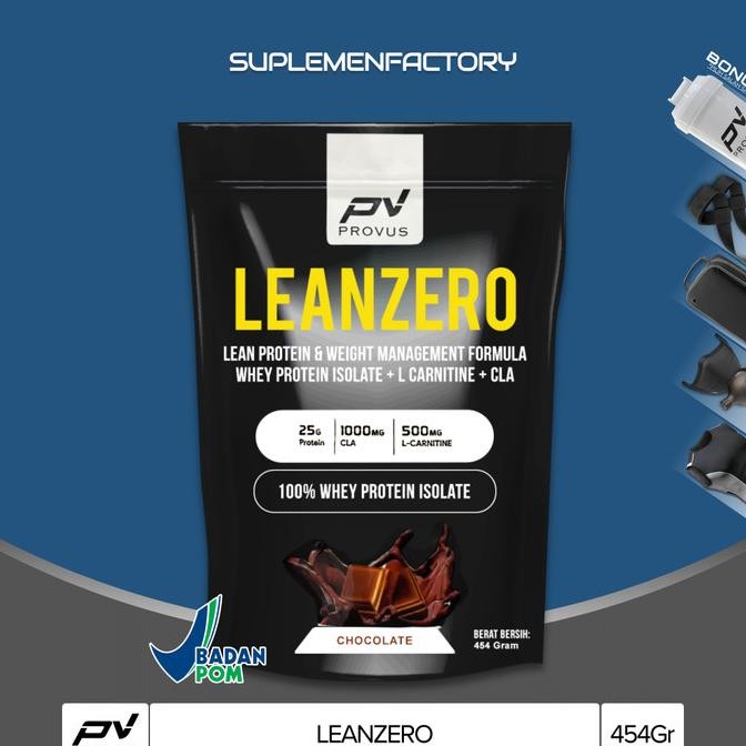 Jual PROVUS LEAN ZERO 100% WHEY PROTEIN ISOLATE FAT BURNER L CARNITINE ...
