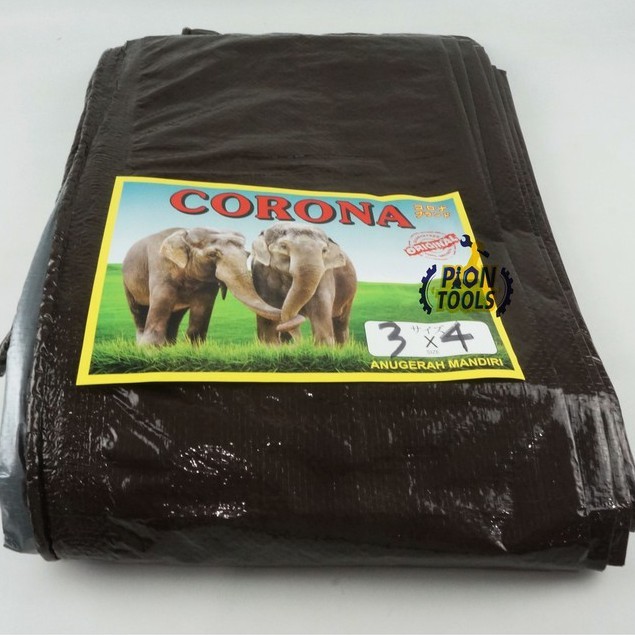 Jual EX802 Terpal A2 3x4 meter Corona 2Gajah c/s Terpaulin Terpal ...