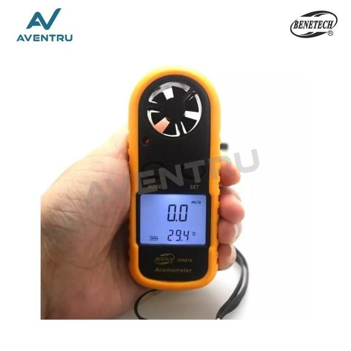 Jual Digital Anemometer With Thermometer Alat Ukur Kecepatan Angin Dan ...